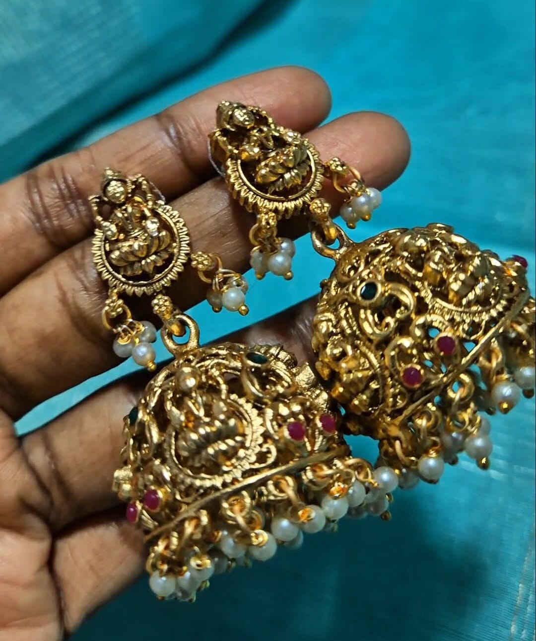 Bridal Temple Jhumkas
