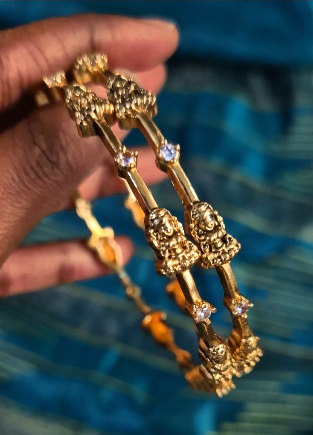 Stoned Lakshmi Bangles